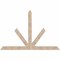 Ekena Millwork Saratoga Smooth Timber Gable Bracket, Douglas Fir, 96"W x 64"H x 5 1/2"D x 5 1/2"F, 16/12 Pitch GBW096X64X0606SAR00SDF - alternate 1